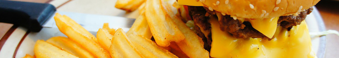 Eating Burger Pub Food at Mr Peabody's Burgers & Ale restaurant in San Diego, CA.